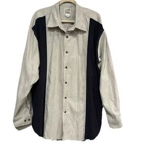 TravelSmith‎ Button Down SHACKET Western Outdoor Ranch Size XXL Vintage